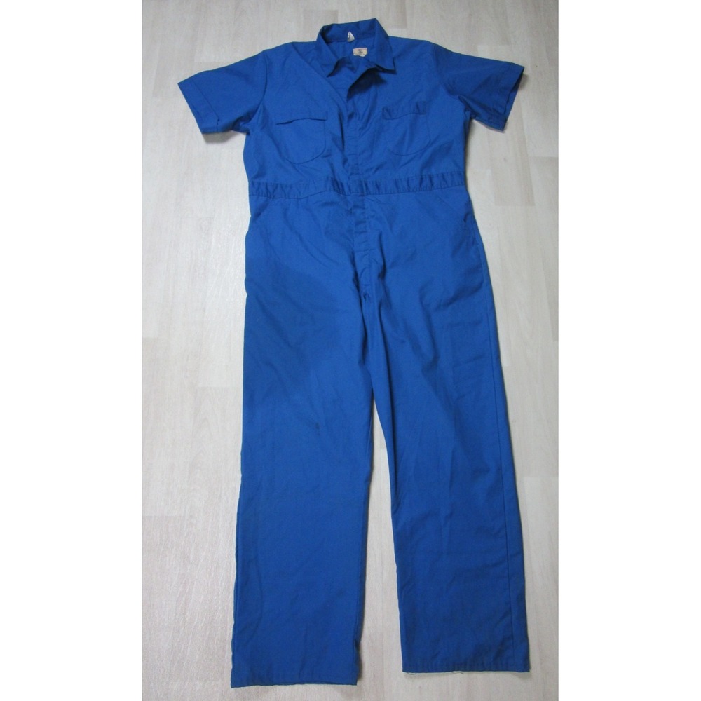 Vintage Wrangler Blue Bell Coveralls Size (XL) 46/48 Regular Short Sleeve